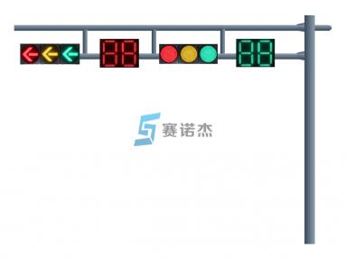 8m雙懸臂無(wú)縫鋼管交通信號(hào)燈桿